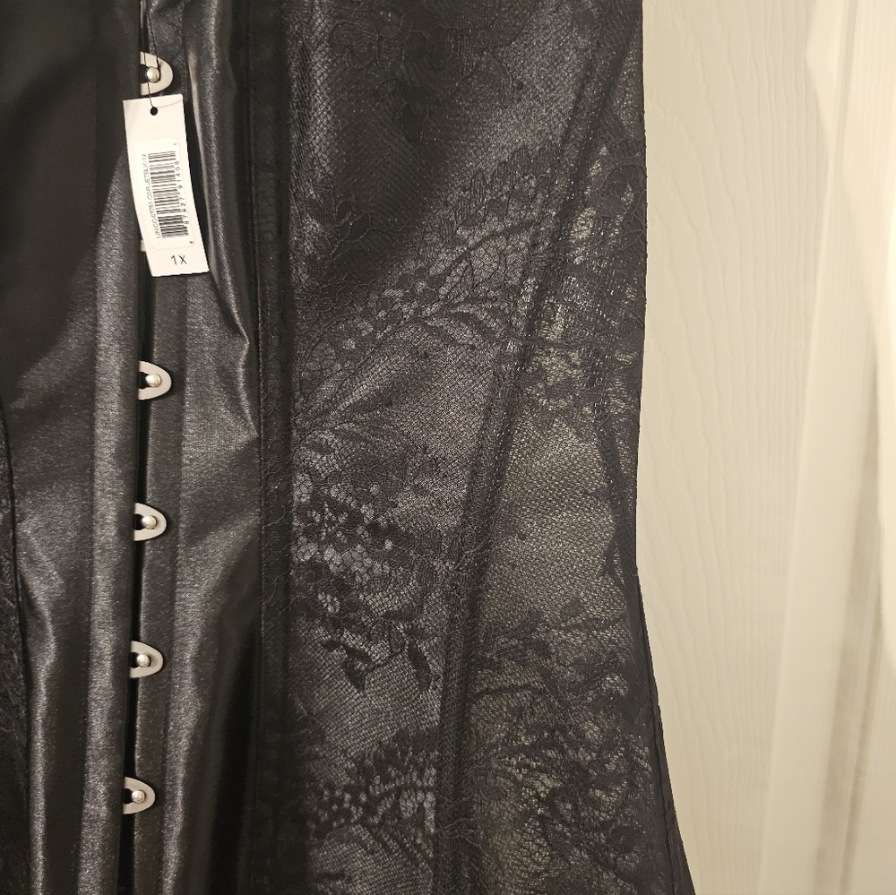 Adore Me NWT Ashoka Corset Black Lace Size 1X - Picture 2 of 8